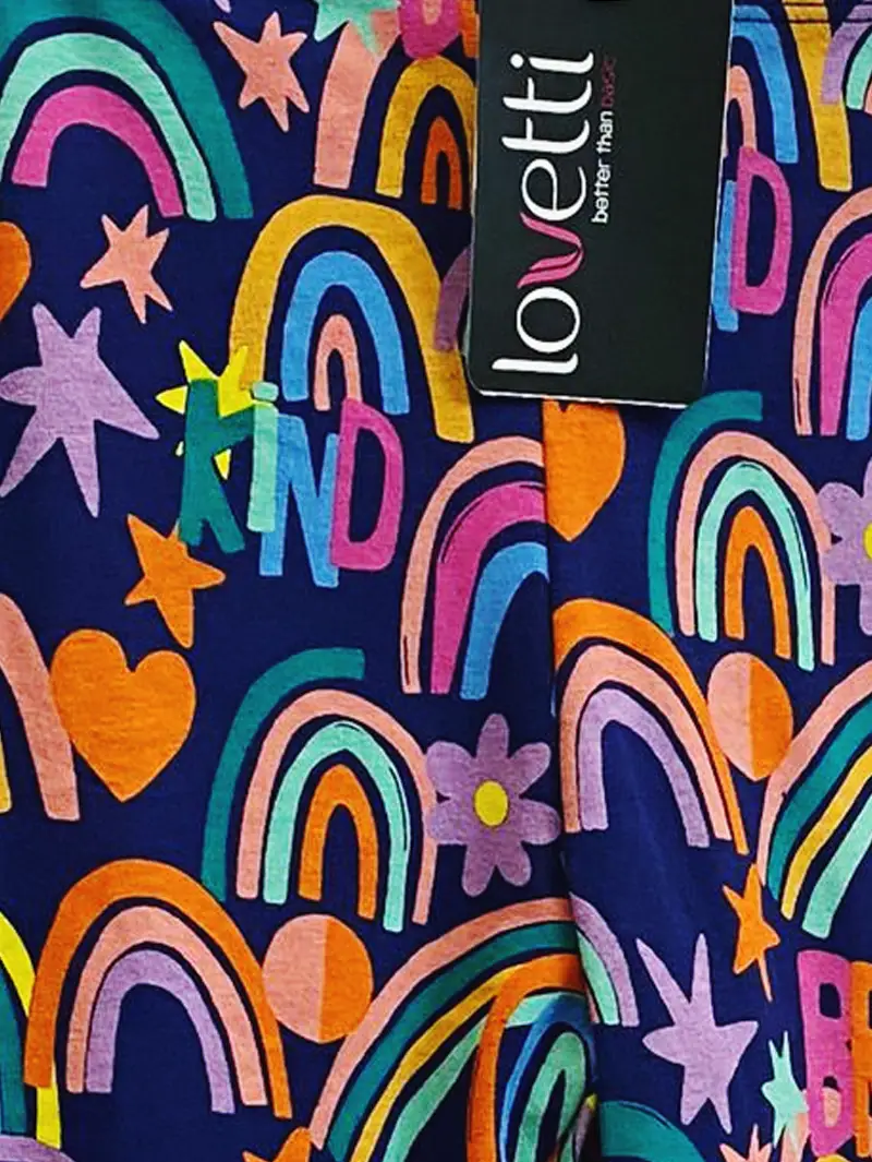 Lovetti Kids' Rainbow Pride Print Pants - Image 2