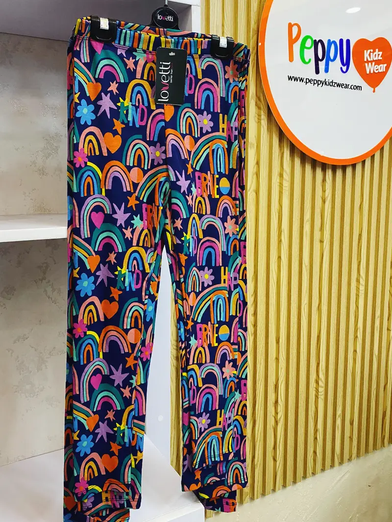 Lovetti Kids' Rainbow Pride Print Pants