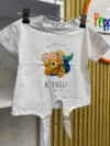 Mermaid Bear Tie-Knot T-Shirt for Kids