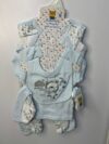 Frostdew Baby" 8-Piece Blue Essential Set (0–3 Months)