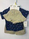 Z.Y Baby 3-Piece Dinosaur & Khaki Set (9 Months)